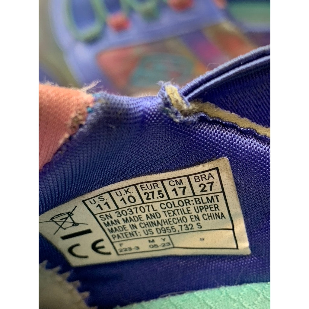 SKETCHERS Girls' Purple Galaxy Lights Tie-Dye Takeoff Light Up Sneakers SZ 11