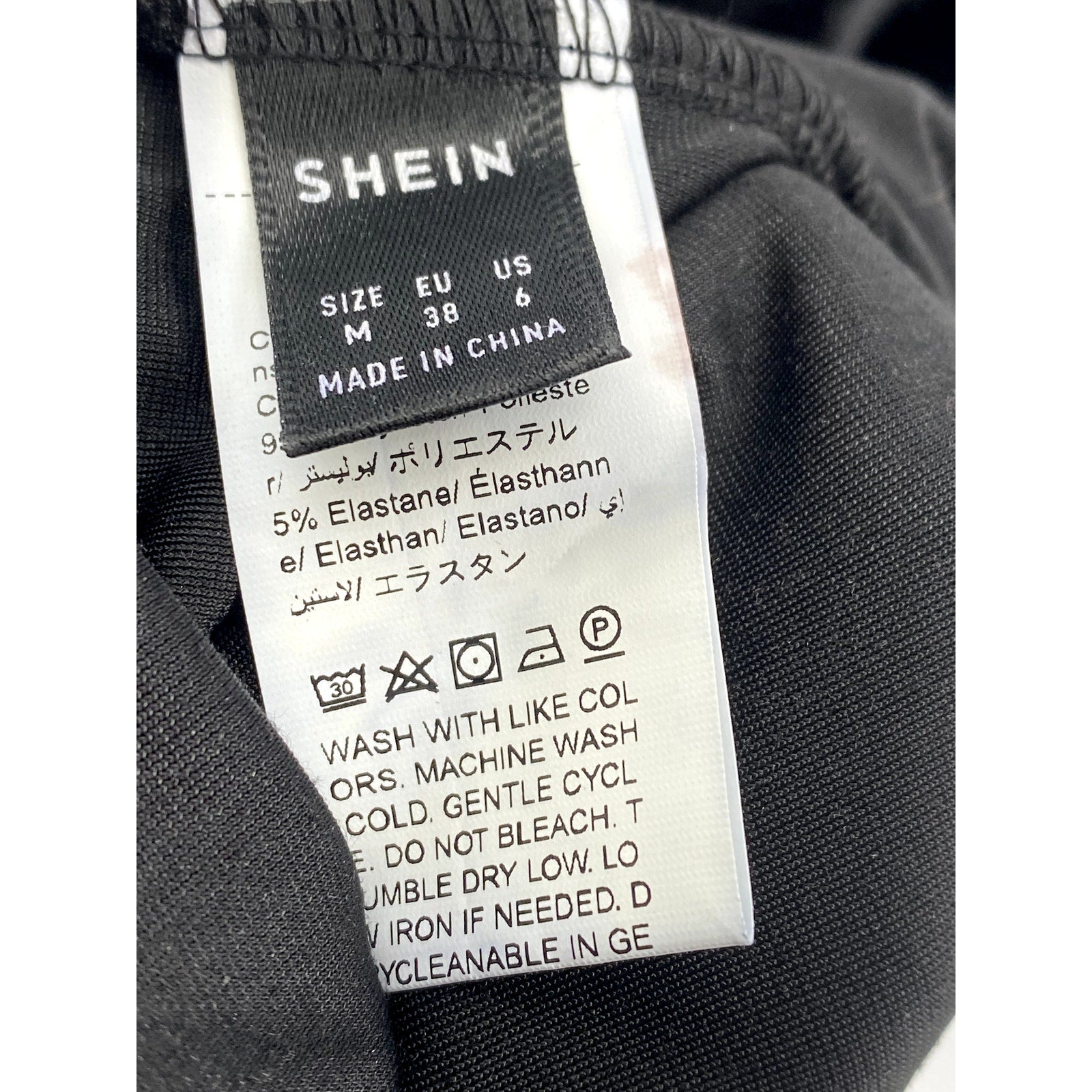 SHEIN Women's Black Velour Cutout Mock-Neck Sleeveless Bodycon Midi Dress SZ 6