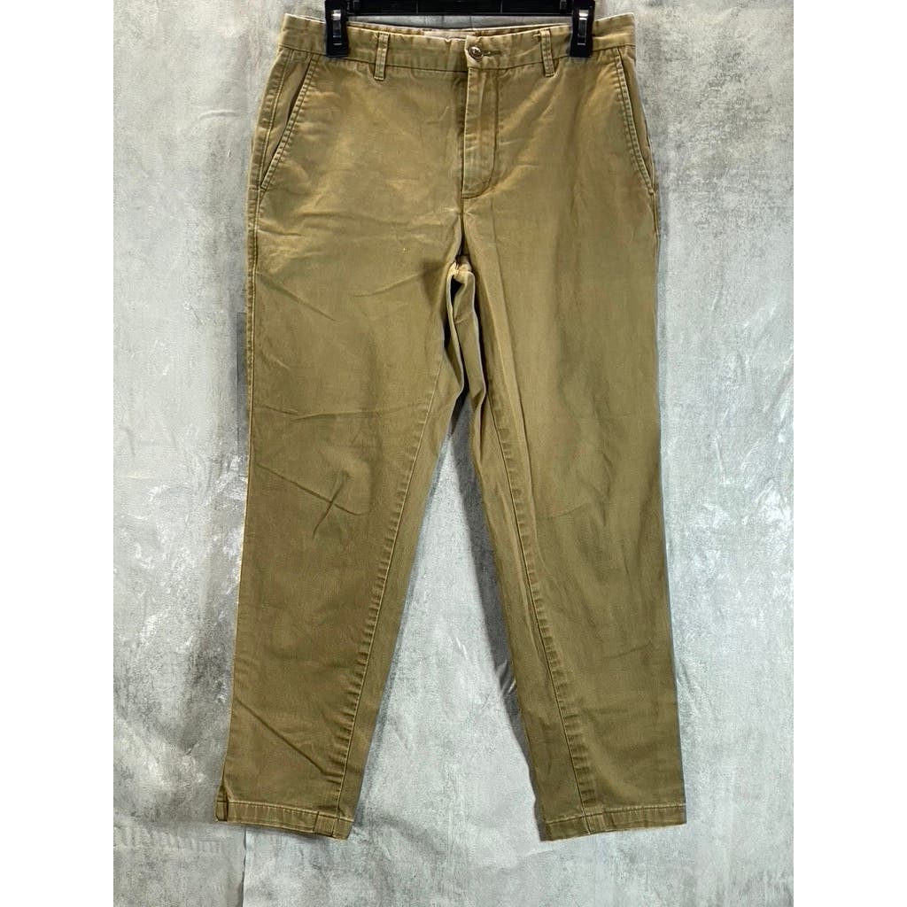 EVERLANE Men's Tan Midweight Athletic-Fit Chino Pants SZ 32X32