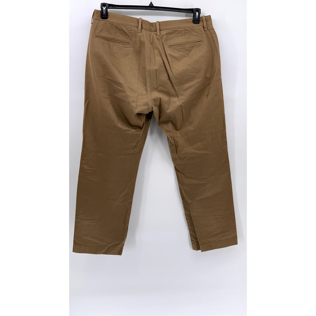 J.CREW Men's Tan 1450 Relaxed-Fit Straight Leg Stretch Chino Pant SZ 35Z30