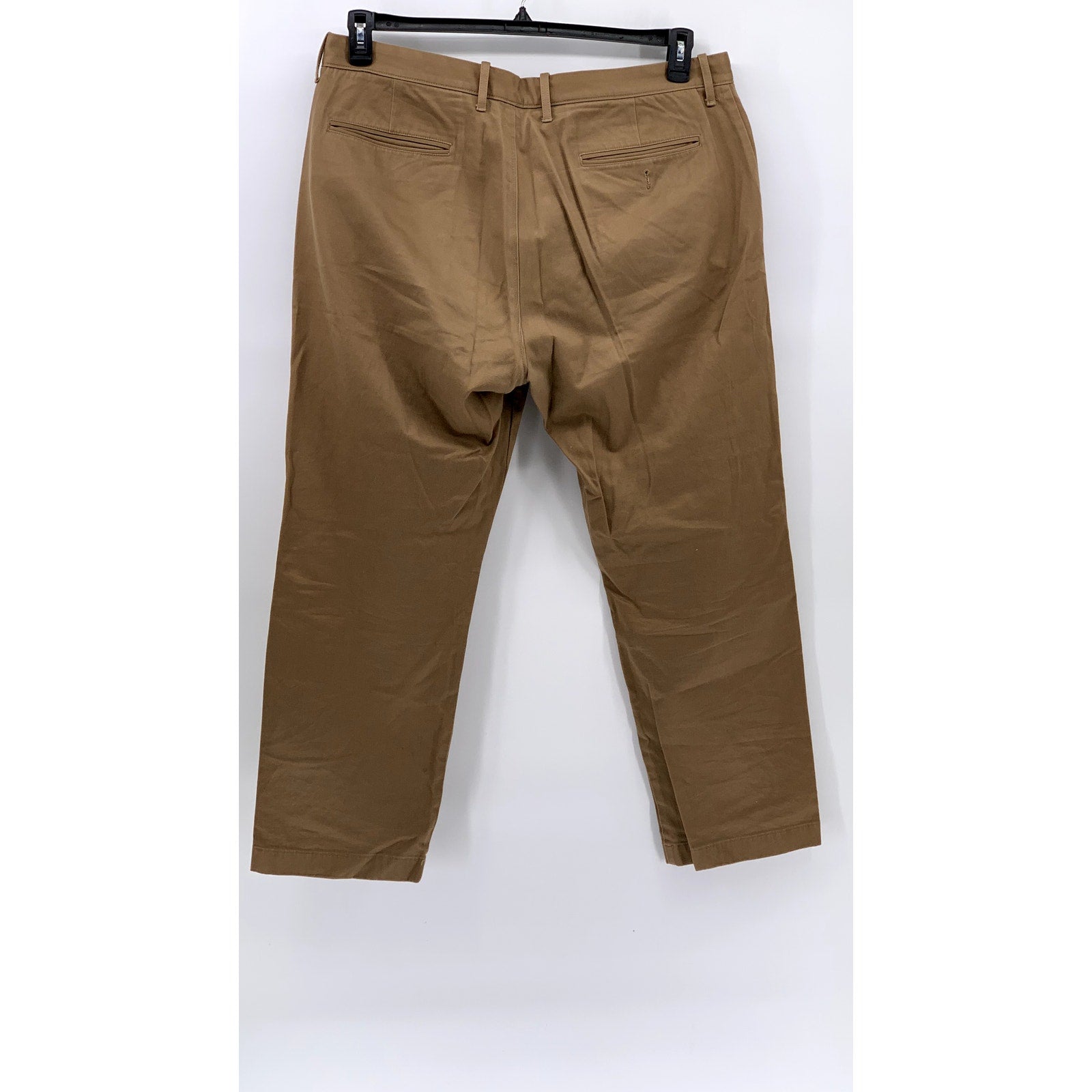 J.CREW Men's Tan 1450 Relaxed-Fit Straight Leg Stretch Chino Pant SZ 35Z30