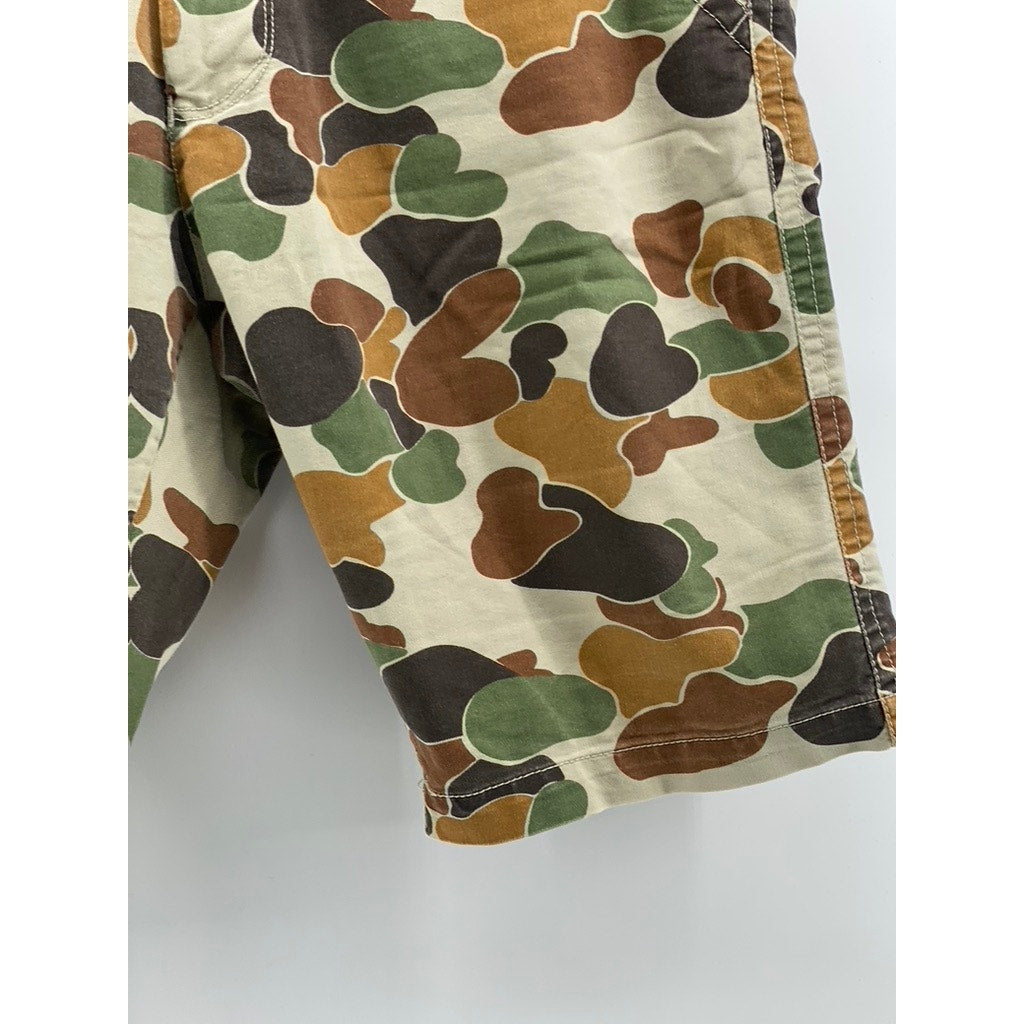 INDIGO PEOPLE Men's Beige-Multi Camo Print Regular-Fit Shorts SZ 38