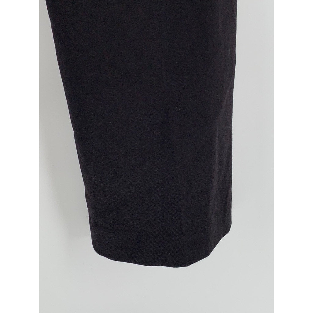 GLORIA VANDERBILT Women's Black Solid Straight Leg Pants SZ 10
