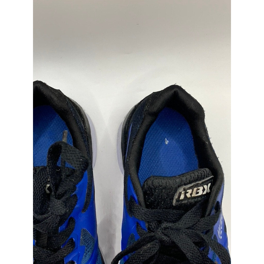 RBX Kids' Blue-Black Mesh Knit Running Shoes SZ 1