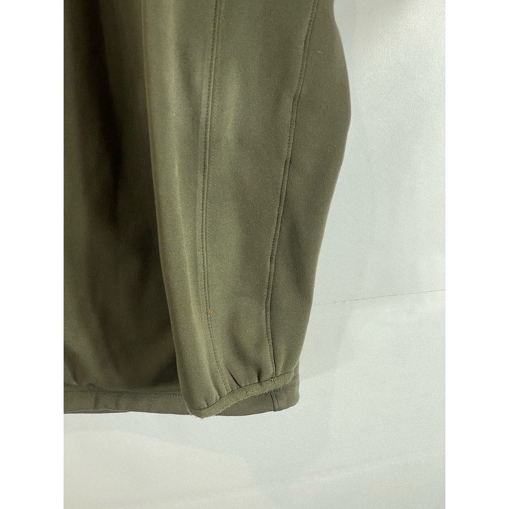 THE NORTH FACE Men's Olive Green Apex Bionic Soft Shell Zip-Up Jacket SZ 2XL