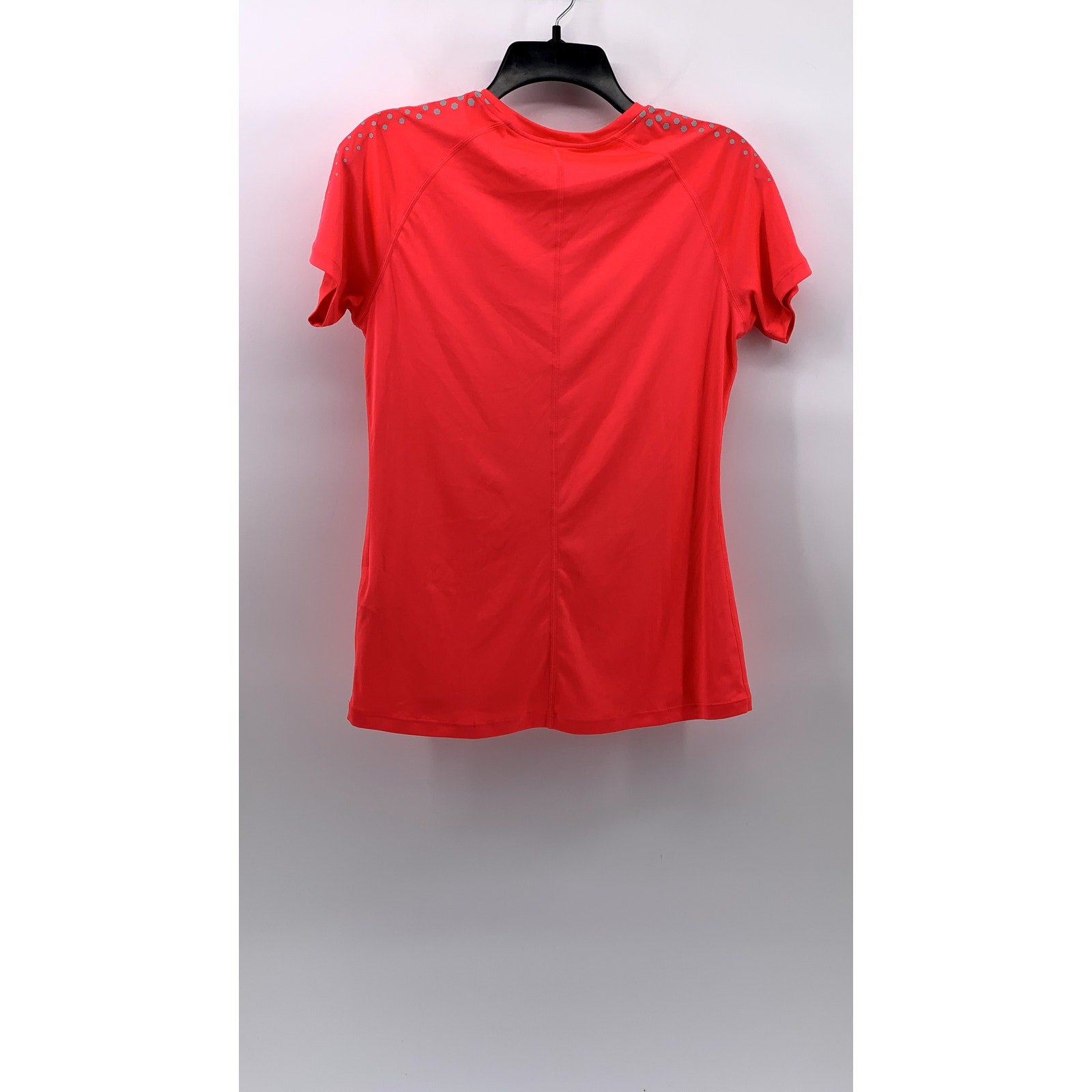 ASICS Women's Neon Orange Crewneck Short Sleeve Active Top SZ M