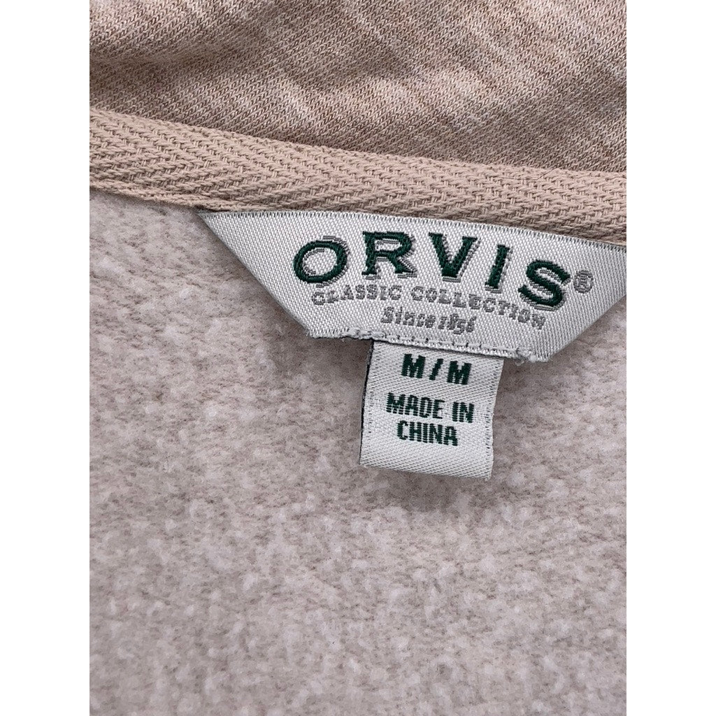 ORVIS Women's Oatmeal V-Neck Long Sleeve Sweater SZ M