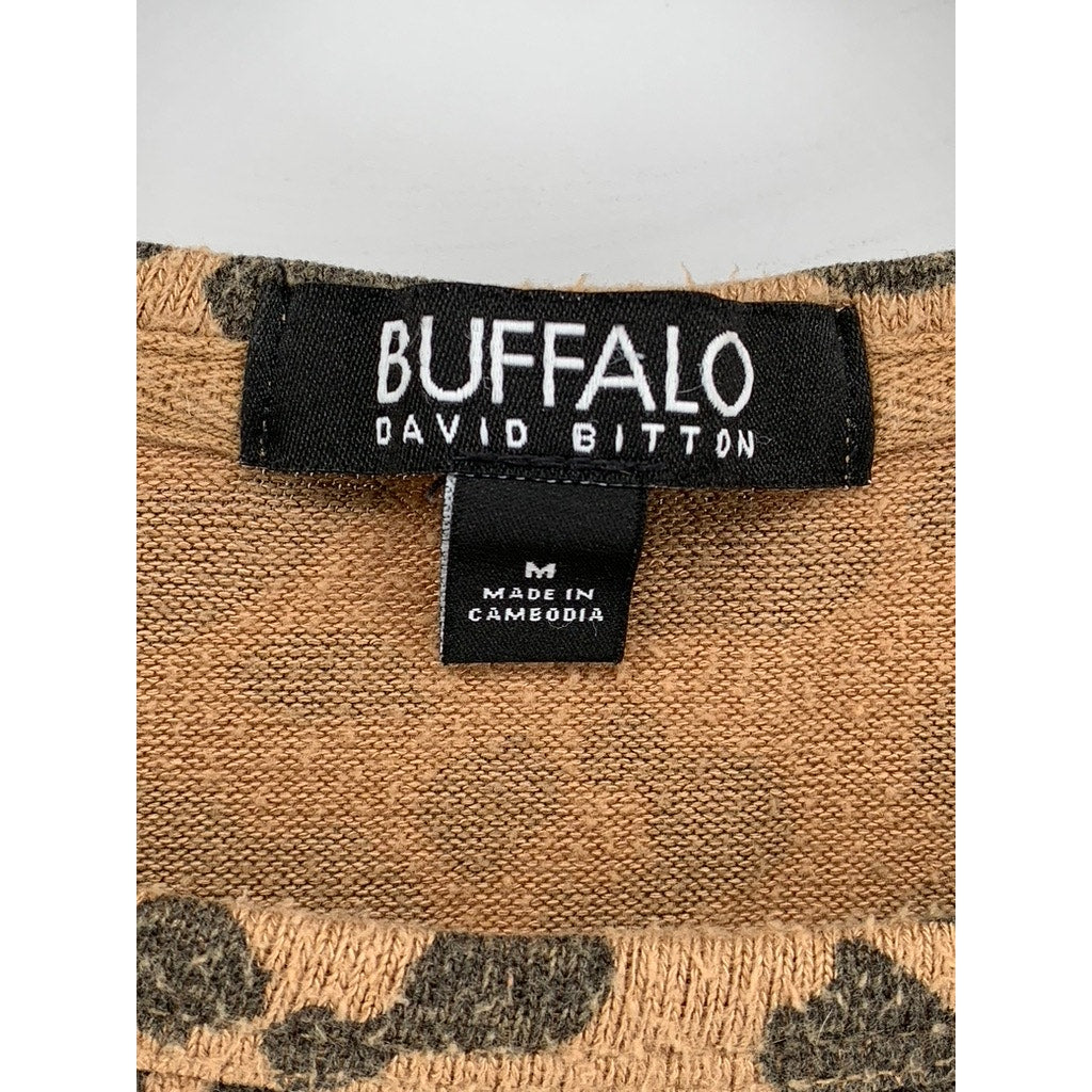 BUFFALO DAVID BITTON Men's Animal Print Crewneck Sweatshirt SZ M