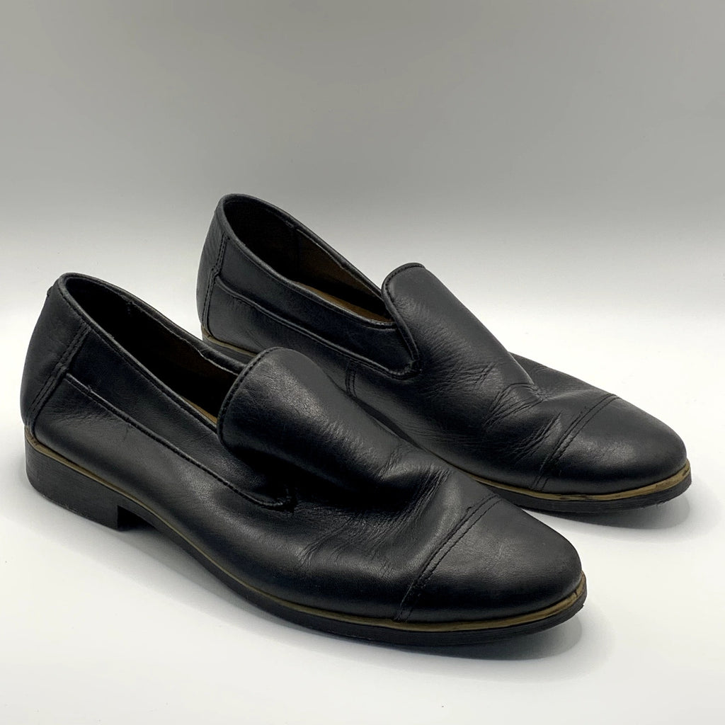 CHELSEA CREW Black Label Women's Black Round-Toe slip-On Shoes SZ 6