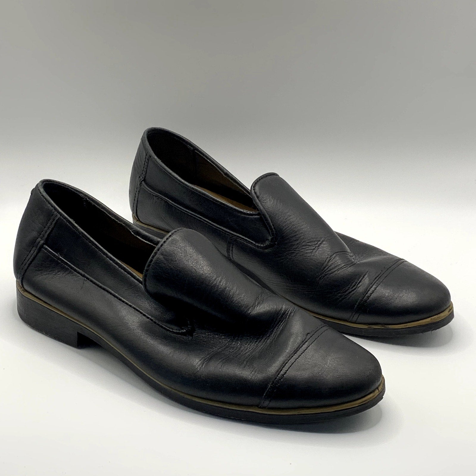 CHELSEA CREW Black Label Women's Black Round-Toe slip-On Shoes SZ 6