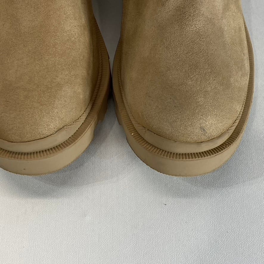 STEVEN NEW YORK Women's Tan Darla Lug-Sole Pull-On Sock Boots SZ 6