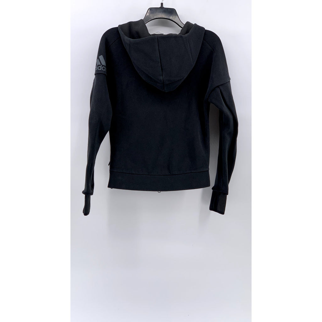 ADIDAS Women's Black Zip-Up Track Active jacket SZ XS