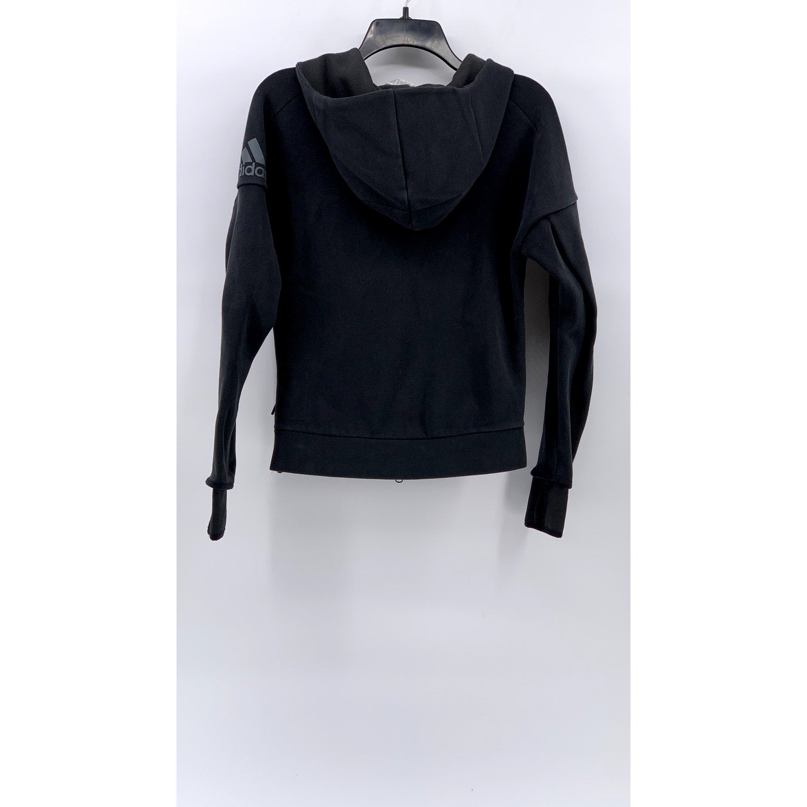 ADIDAS Women's Black Zip-Up Track Active jacket SZ XS