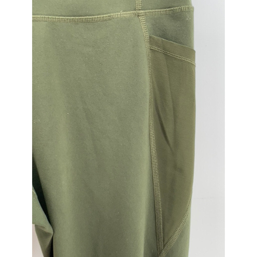 OLD NAVY ACTIVE Women's Go Dry Olive Sports Exercise Elevate Legging SZ M