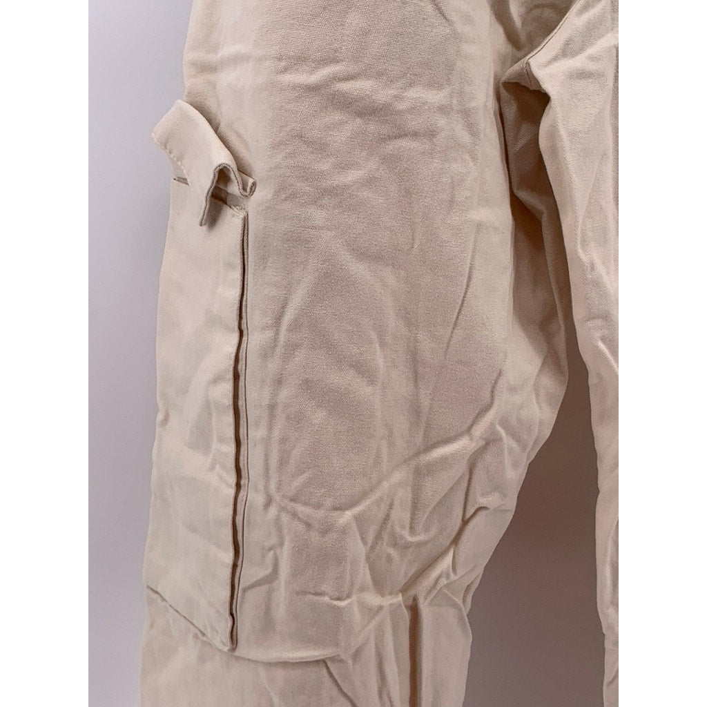 ZARA Men's Beige Straight-Leg Cargo Pants SZ 29