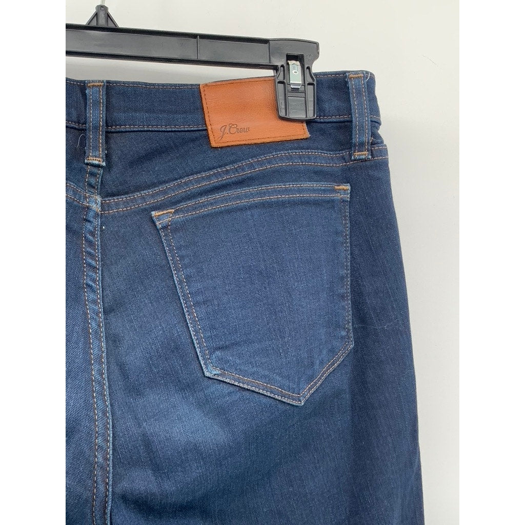 J.CREW Women's Dark Blue Denim Toothpick Skinny Five-Pocket Jeans SZ 29