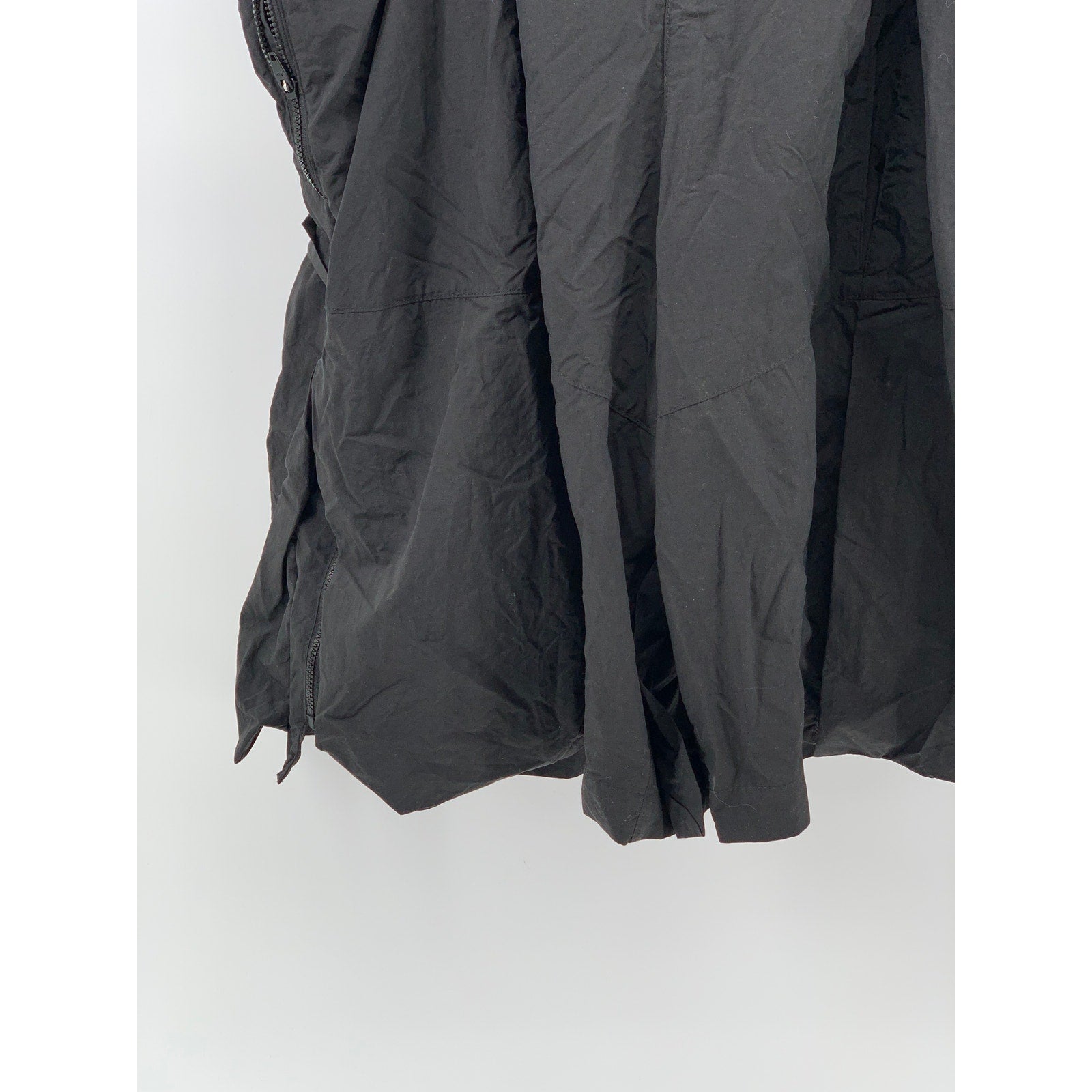 ARCHIVAL Men's Black Reinvent Ultrawide Side-Zip Belt Bag Taffeta Shorts SZ L