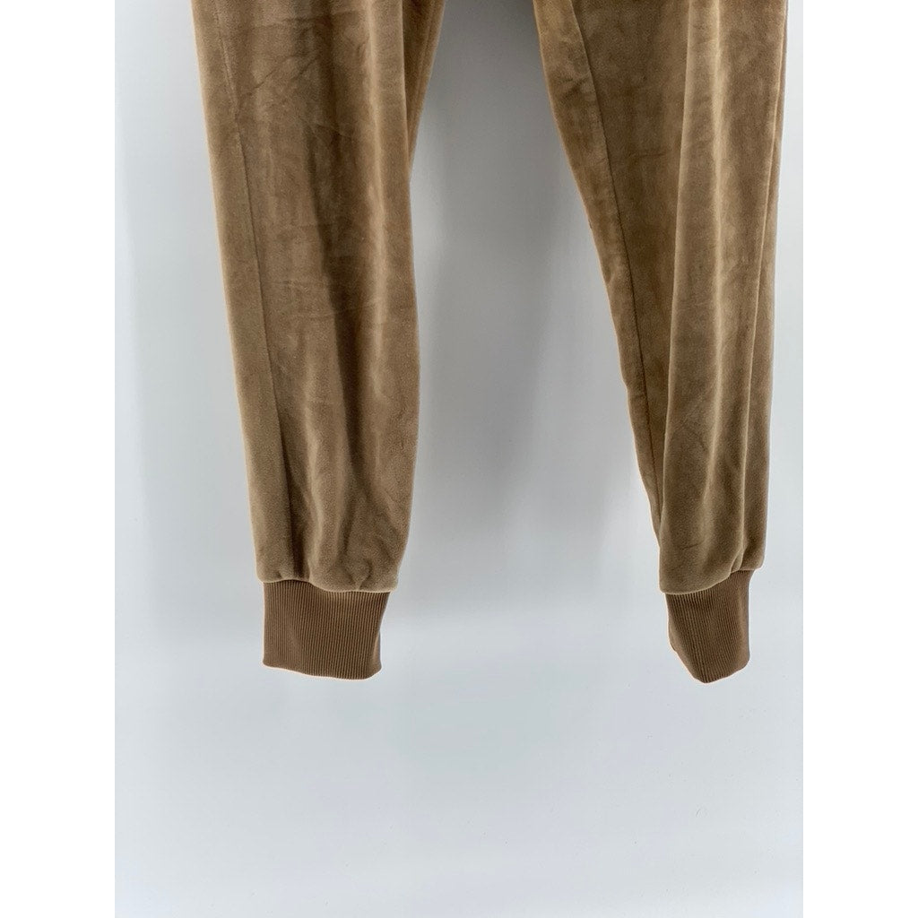 ROMA CONCEPTS By ROSEE Women's Brown Faux Suede Drawstring Sweatpants SZ L