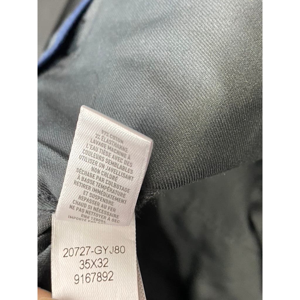 BONOBOS Men's Grey Friday Straight Leg Flat Front Dress Pants SZ 35X32