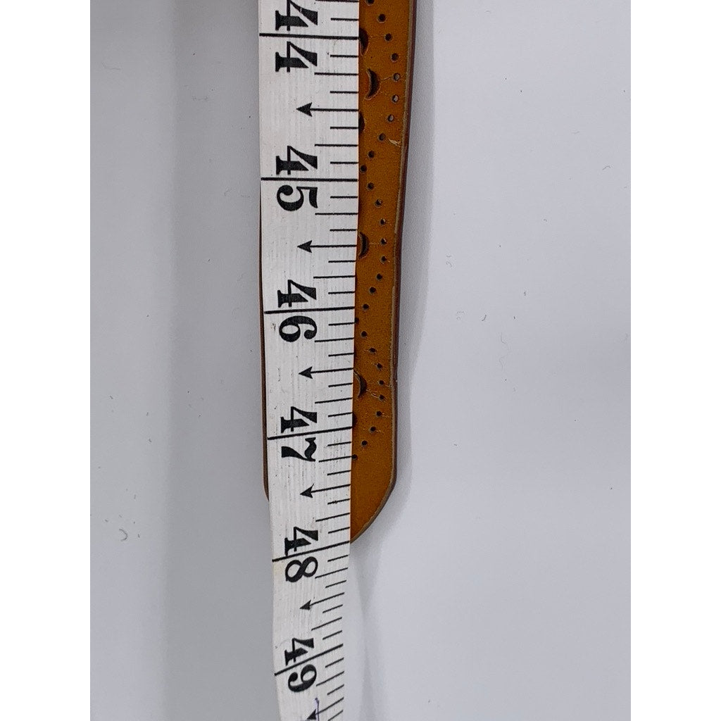 UNBRANDED Women's Tan Cutout Faux Leather Belt