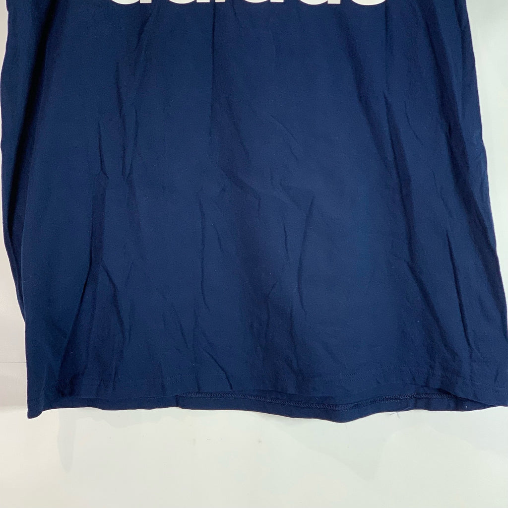 ADIDAS Men's Navy Graphic The-Go-To Short Sleeve Regular-Fit T-Shirt SZ L