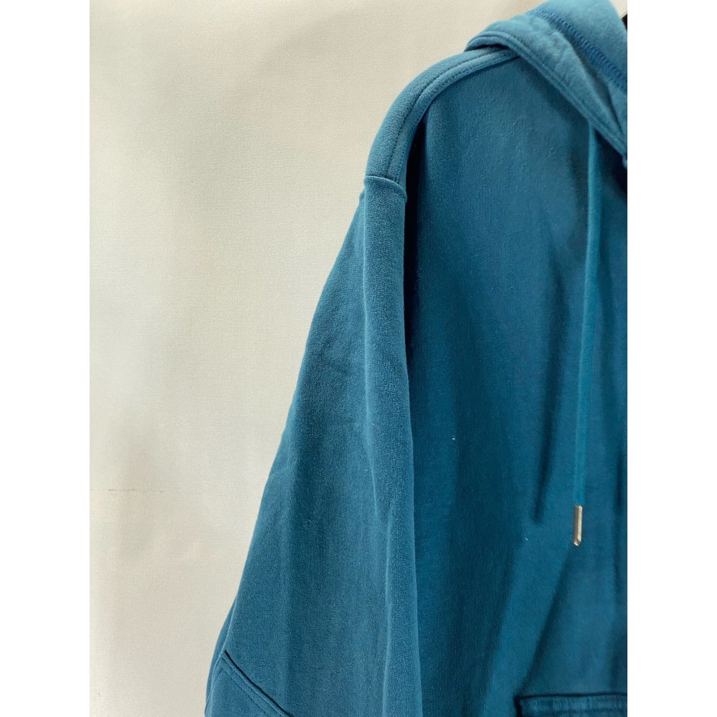 AMERICAN GIANT Blue Cotton Classic Zip-Up Hooded Sweatshirt SZ L