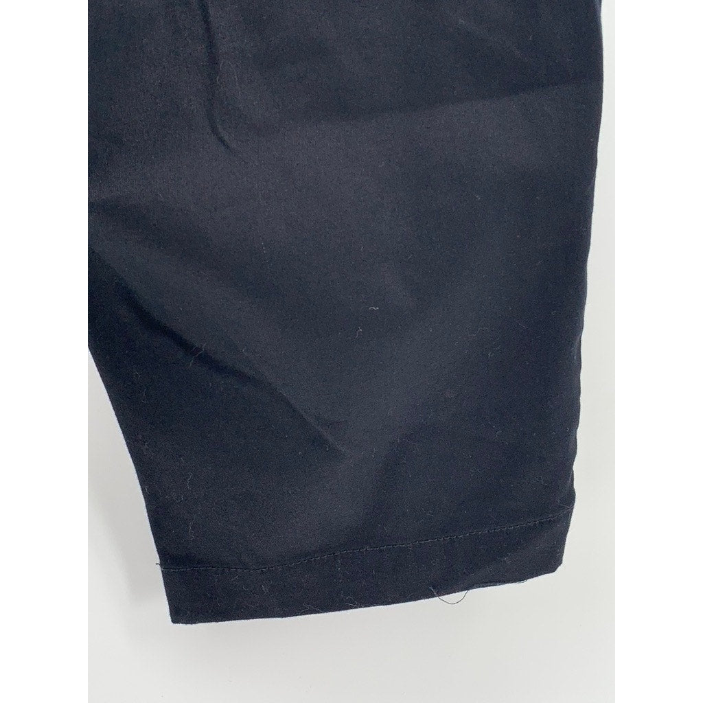 ST. JOHN’S BAY Women’s Petite Black Solid Capri Pants SZ 14P