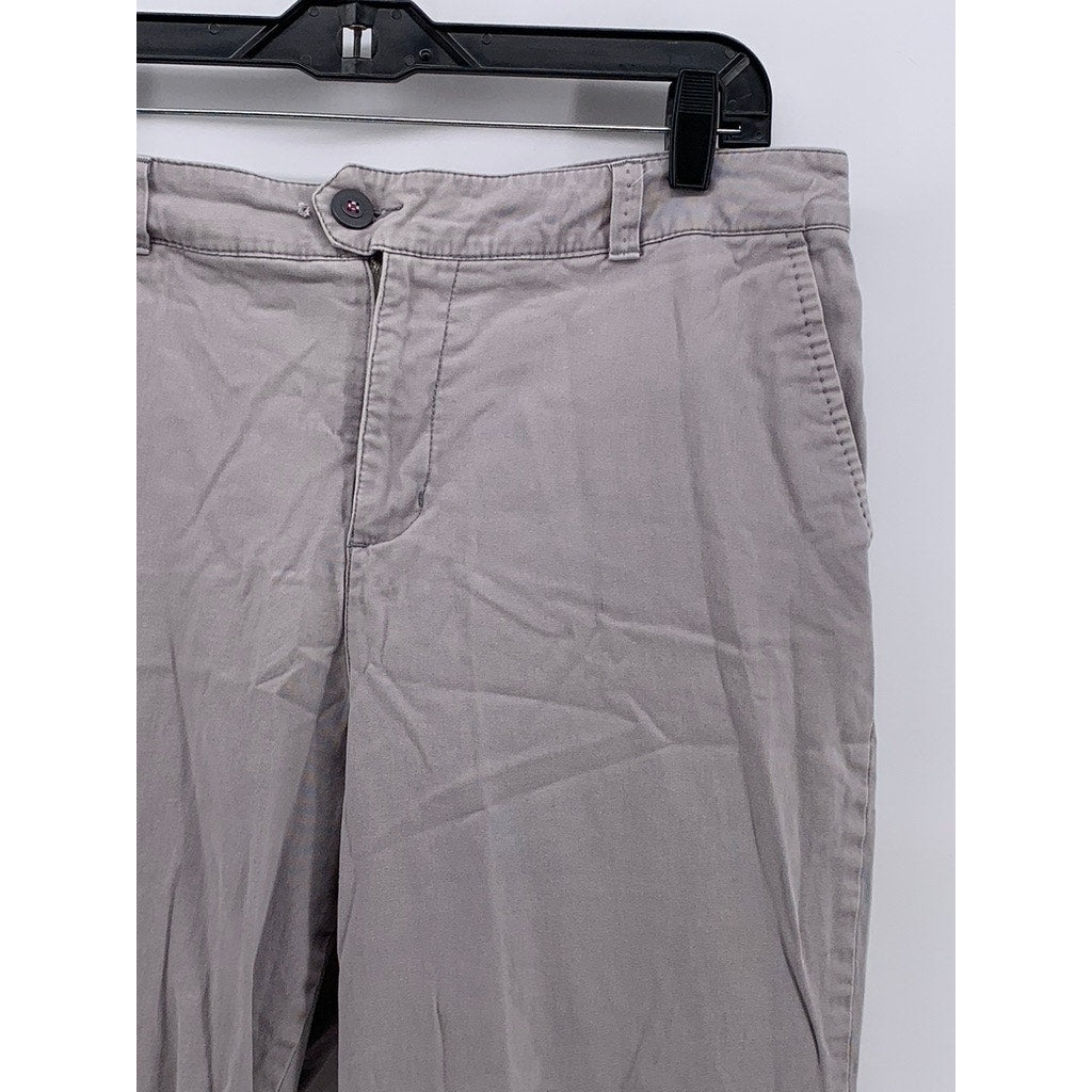 CROFT & BARROW Women's Gray Classic-Fit Straight-Leg Pants SZ 10