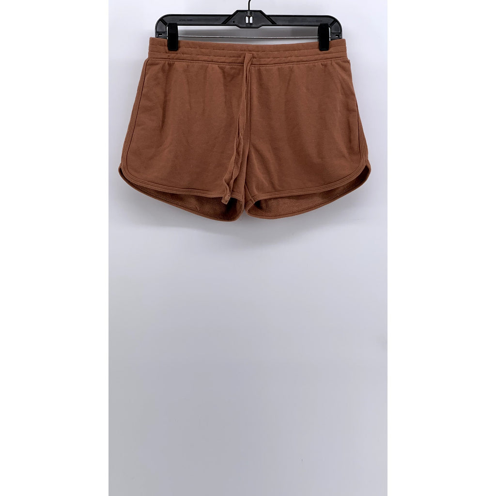 BOZZOLO Women's Tan Casual Cotton-Blend Shorts SZ L