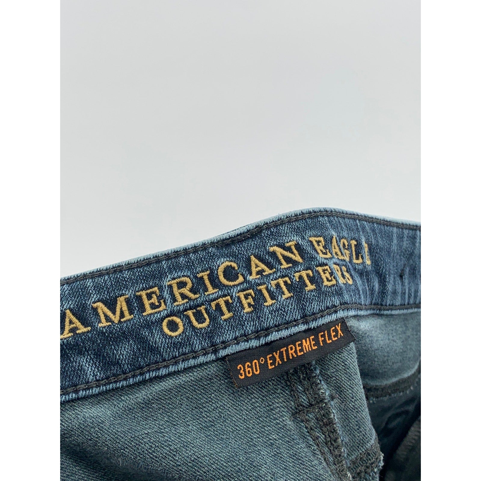 AMERICAN EAGLE Men's Indigo Blue Denim 360 Extreme Flex Skinny Jeans SZ 28X30