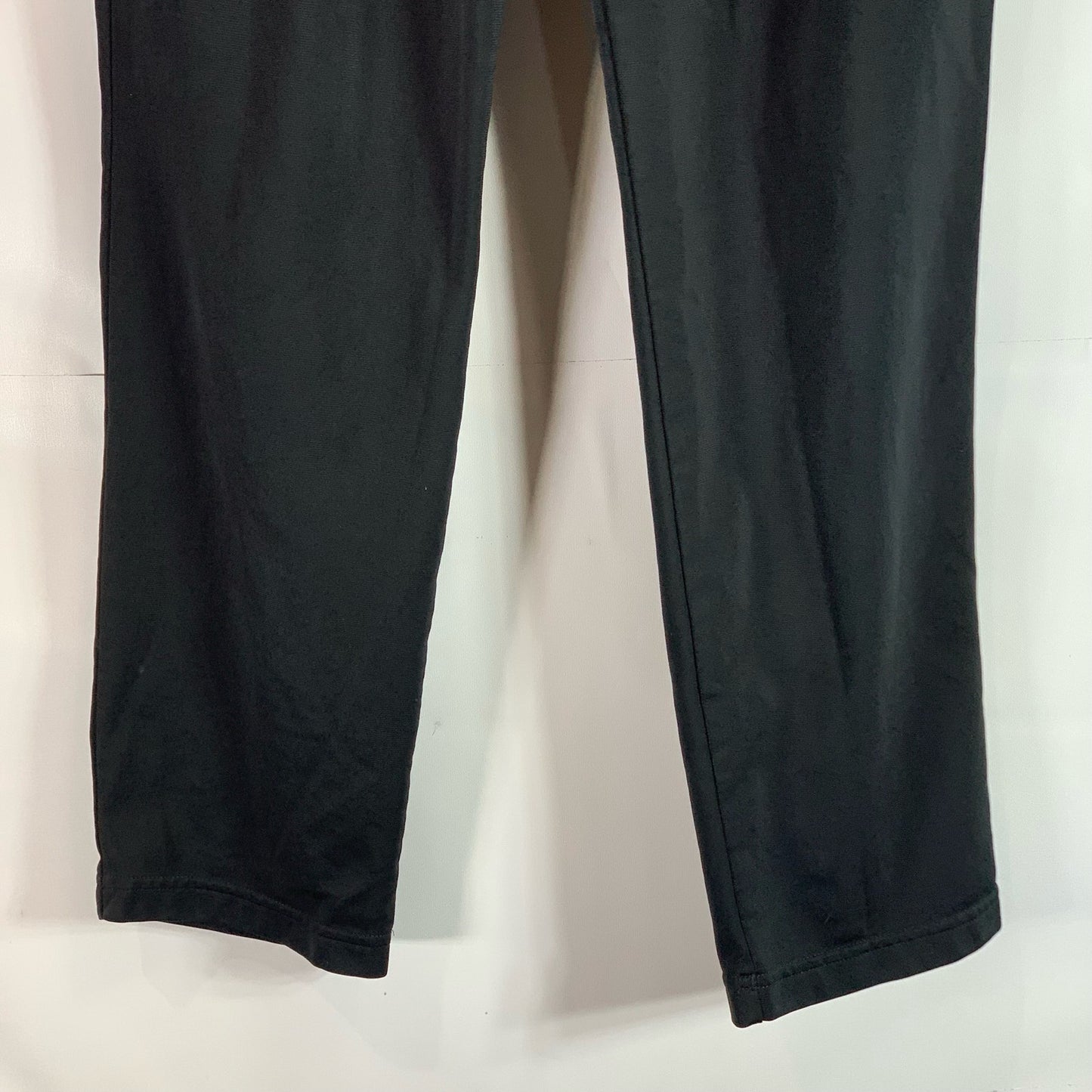 ADIDAS Men's Black Tapered-Leg Pull-On Elastic Waist Track Pants SZ L