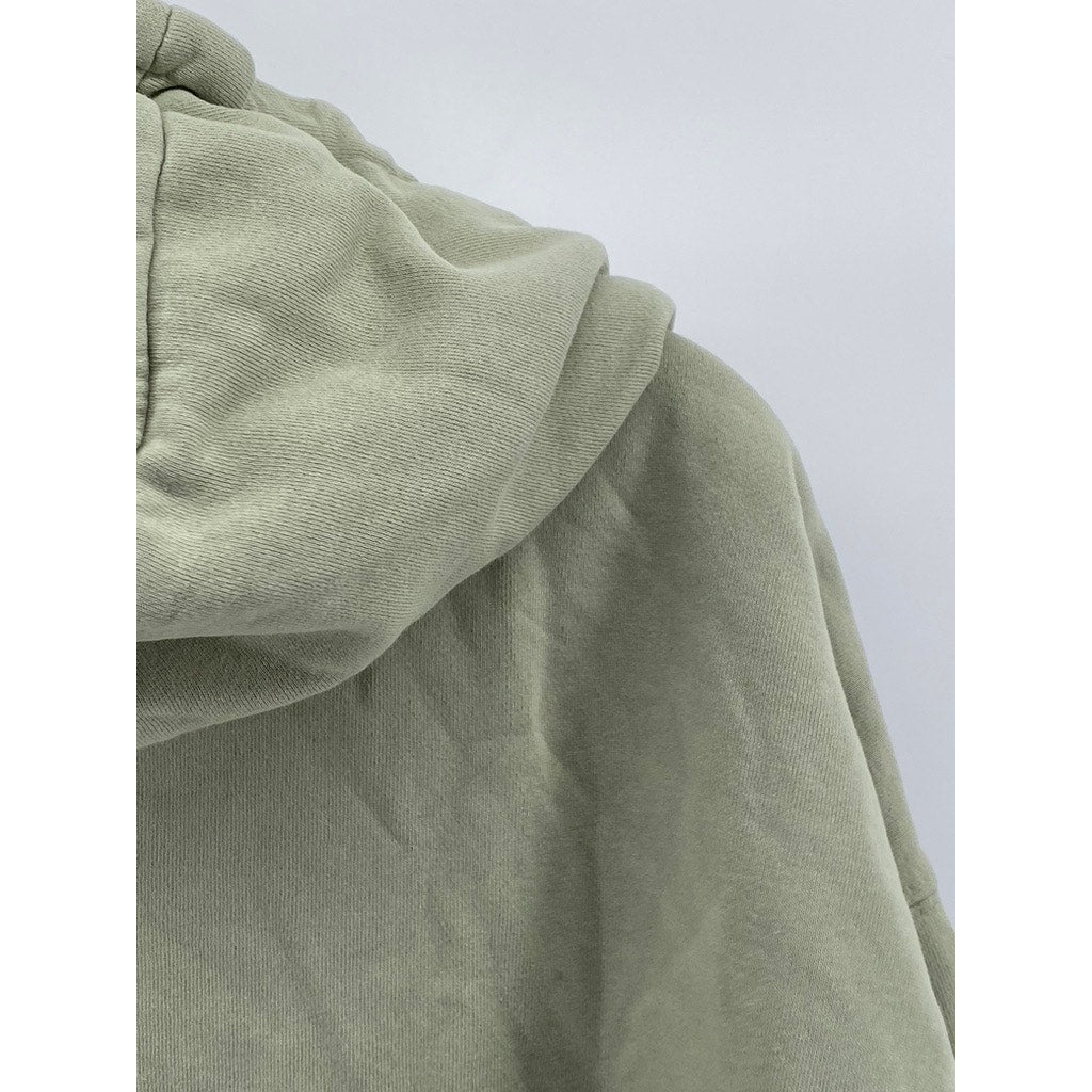 BRANDY MELVILLE Women's Light Green Oversized Long Sleeve Zip-Up Sweater SZ OS