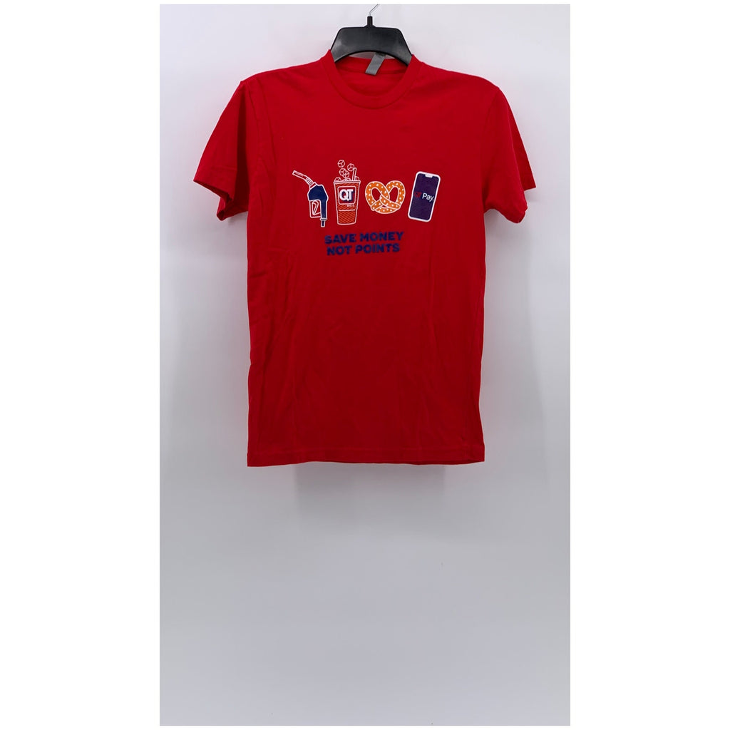 NEXT LEVEL APPARAEL Men's Red QuickTrip Treats Graphic Crewneck T-Shirt SZ XS