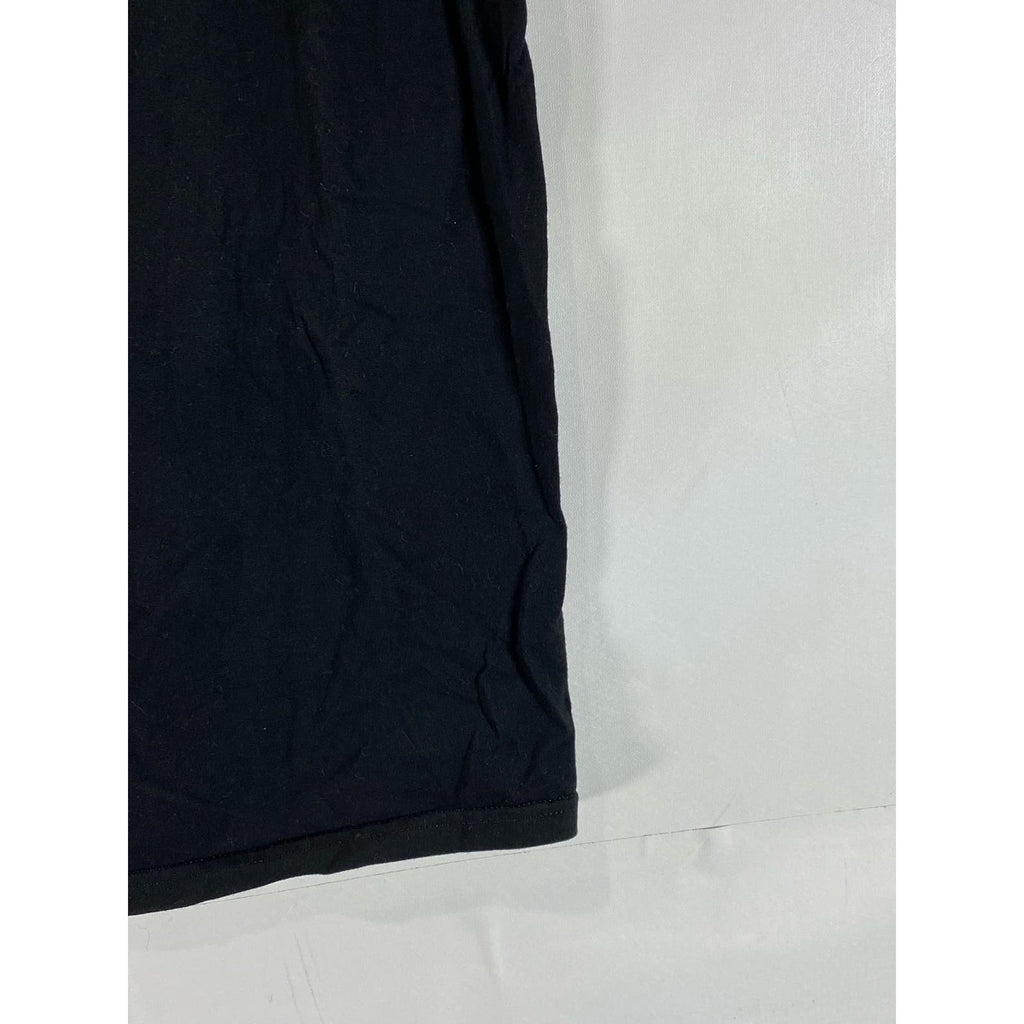 GODFELLOW & CO Men's Solid Black V-Neck Every Wear Short Sleeve Shirt SZ S
