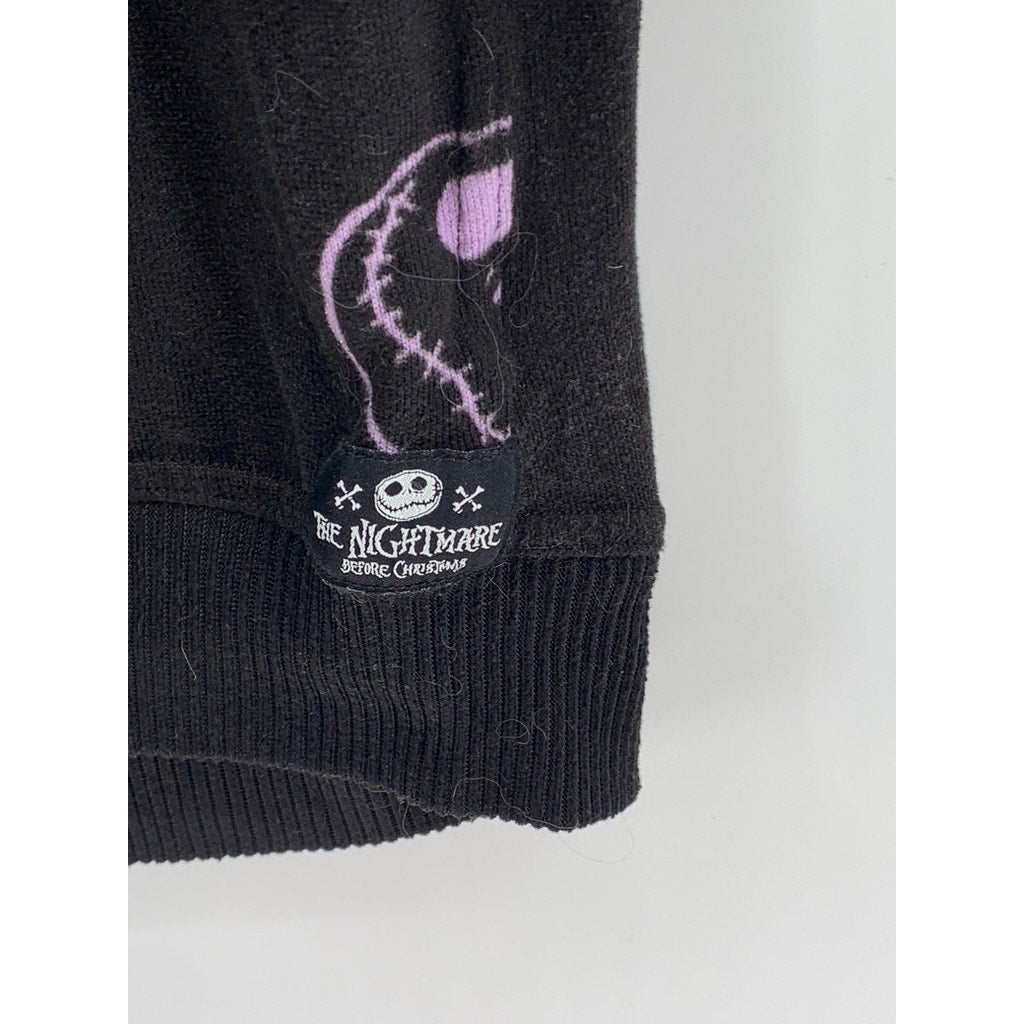 DISNEY Women's Black The Nightmare Before Christmas Print Hooded Sleep Gown SZ S