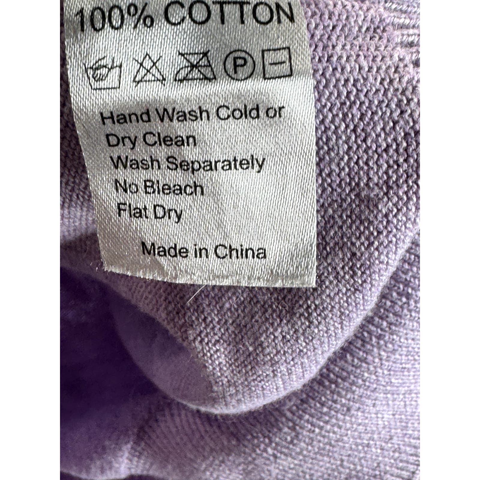 UNTUCKIT Men's Lilac V-Neck Cotton Long Sleeve Pullover Sweater SZ M