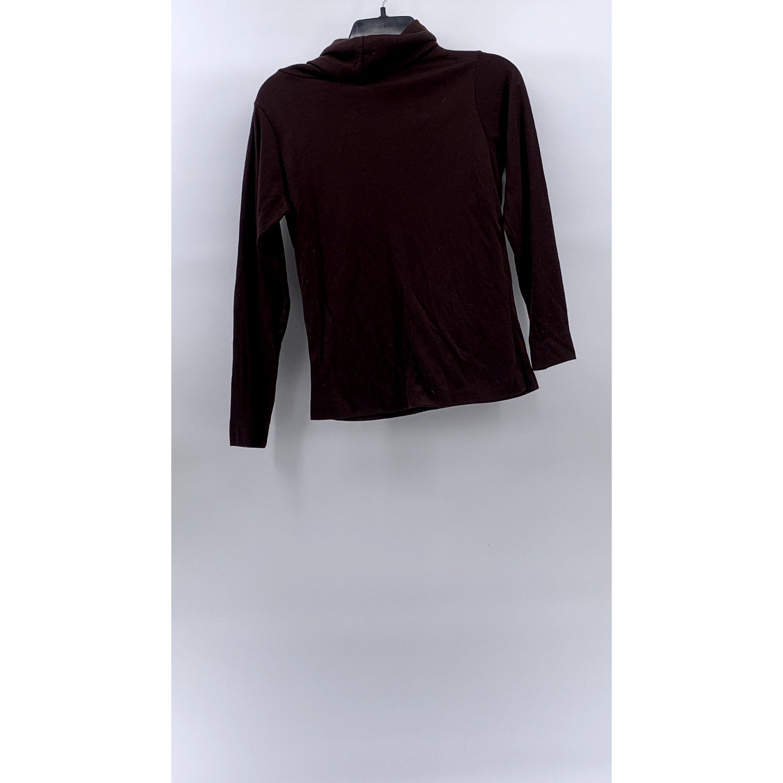 YSL, YVES SAINT LAURENT Women's Brown Pullover Long Sleeve Turtleneck Top SZ M