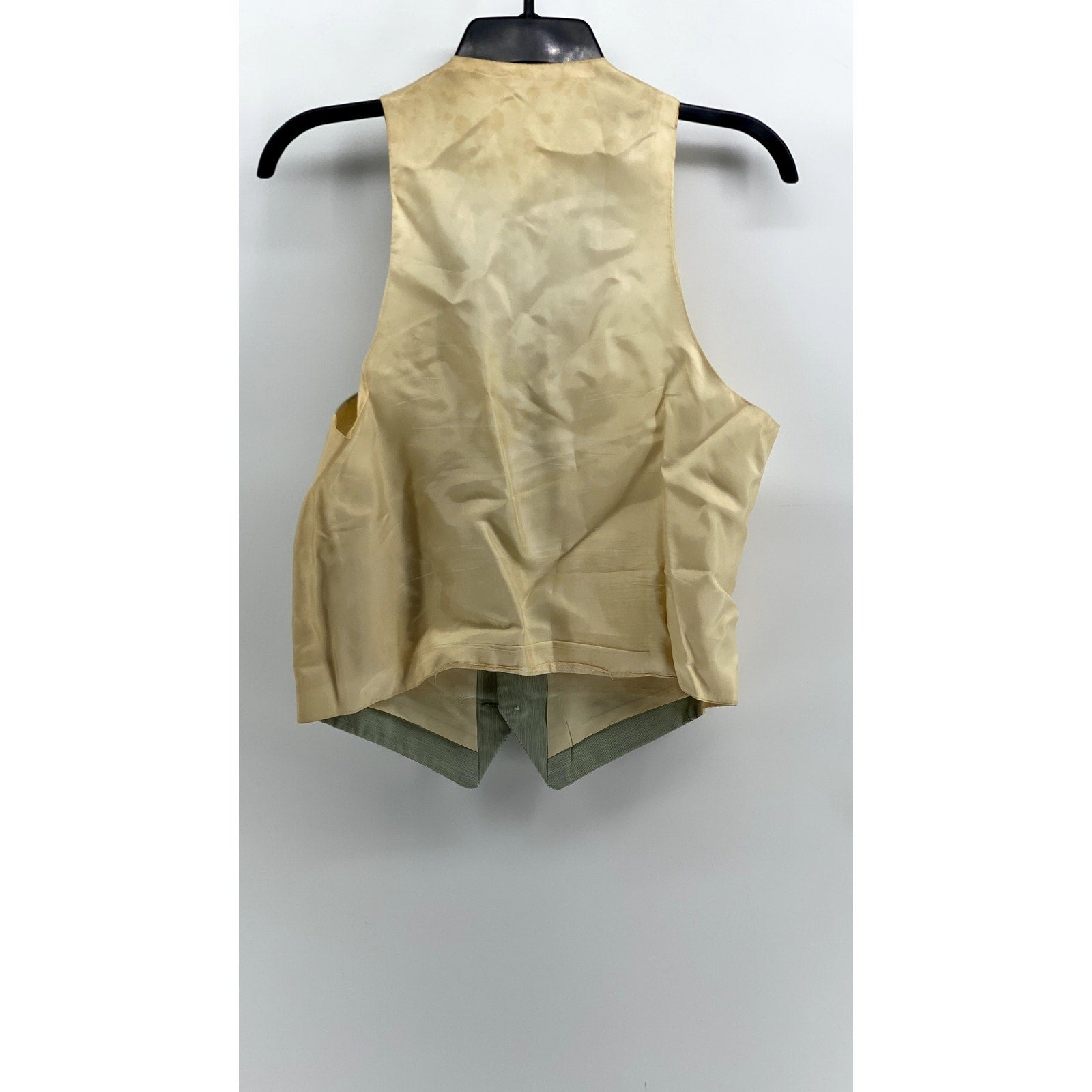 VAUGHN AT SATHER GATE Men's Vintage Green Six-Button Suit Vest SZ S