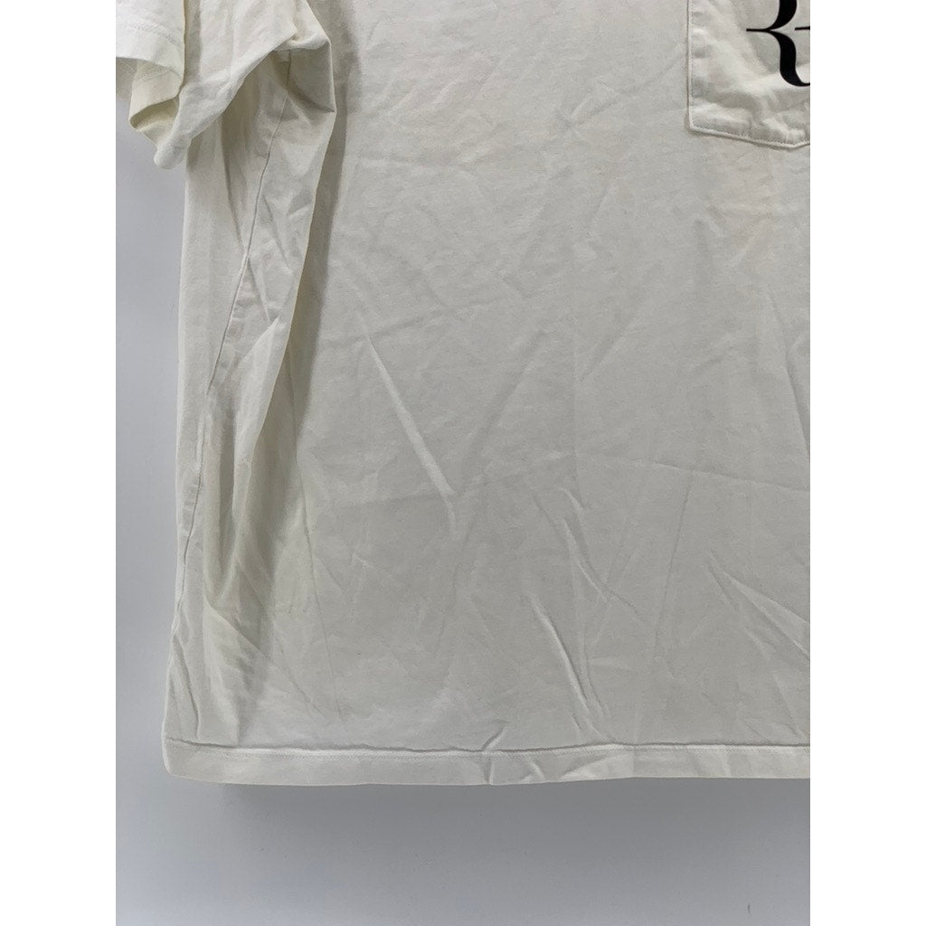 UNIQLO Men's White RF Short Sleeve Pocket Graphic T-Shirt SZ L
