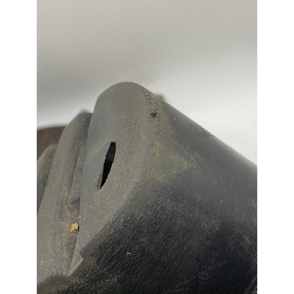 Women's Brown Leather Distressed Black Heel Mid-Calf Shearling Boots SZ 40(US10)