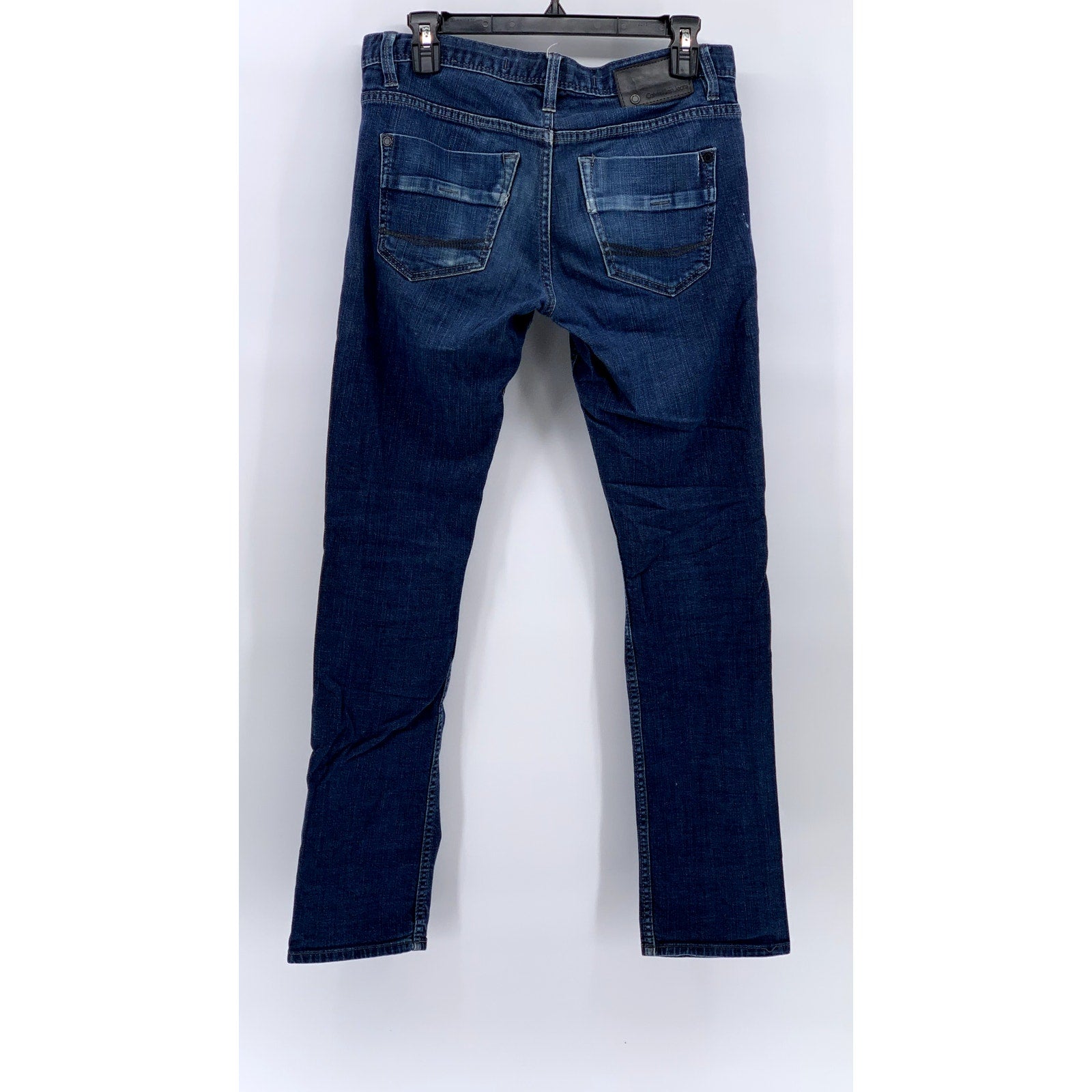 CALVIN KLEIN JEANS Men's Blue Denim Distressed Skinny Jeans SZ 29