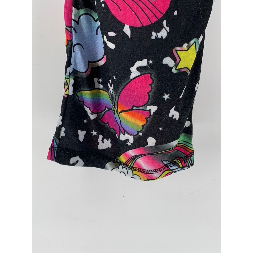 TOP DRAWER Women's Black Multi Cart Print Pajama Pants SZ S