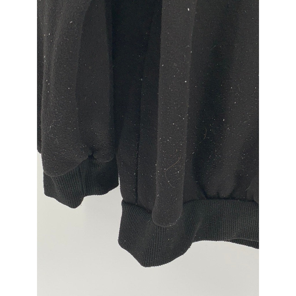 SHEIN Women's Black Solid Fleece Hooded Full-Zip Long Sleeve Casual Sweater SZ 6