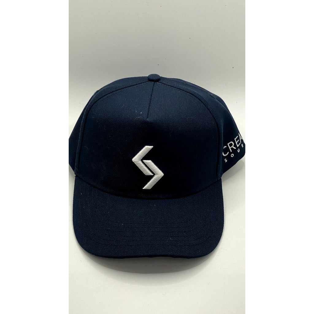 GEORGE COLLECTION Men’s Navy Blue Cream Source Embroidered SnapBack Cap SZ OS