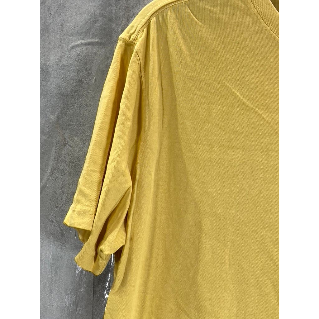AMERICAN EAGLE Men's Yellow Crewneck Super Soft Standard-Fit T-Shirt SZ L