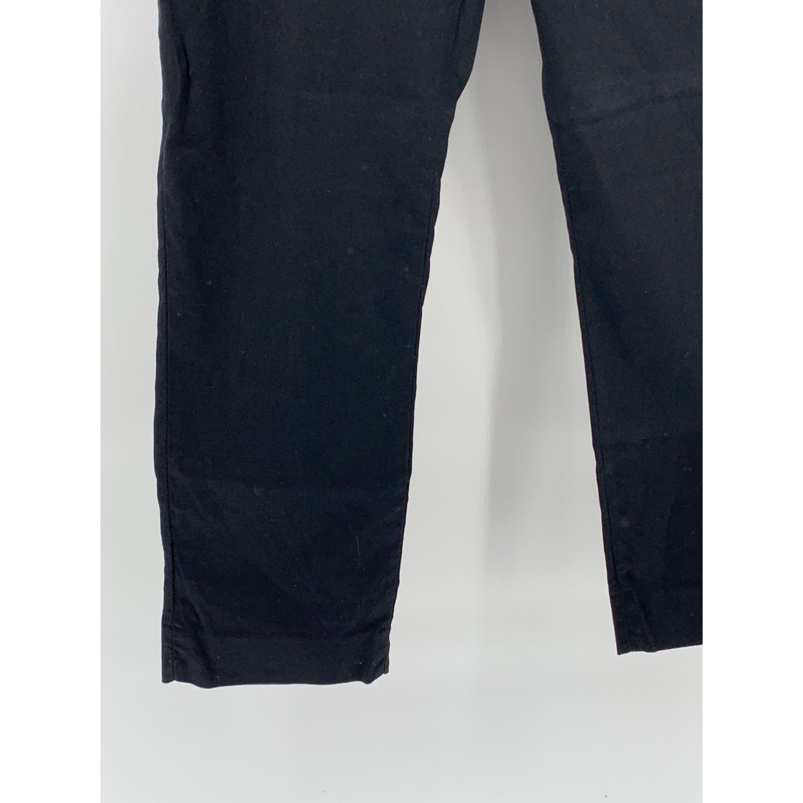 BANANA REPUBLIC Women's Black Solid Hampton Fit Cropped Chino Pant SZ 12