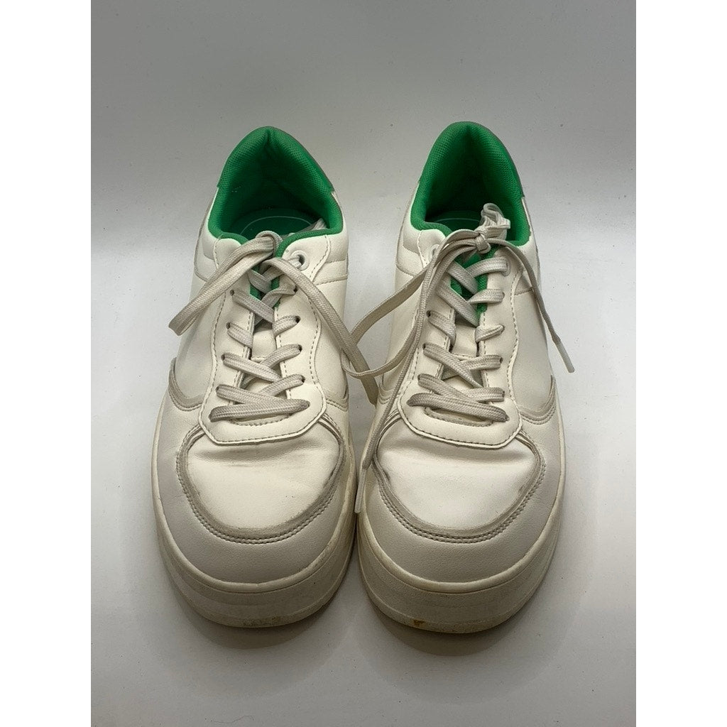 ZARA Men's Green-White Lace-Up Sneakers SZ 39(US9)