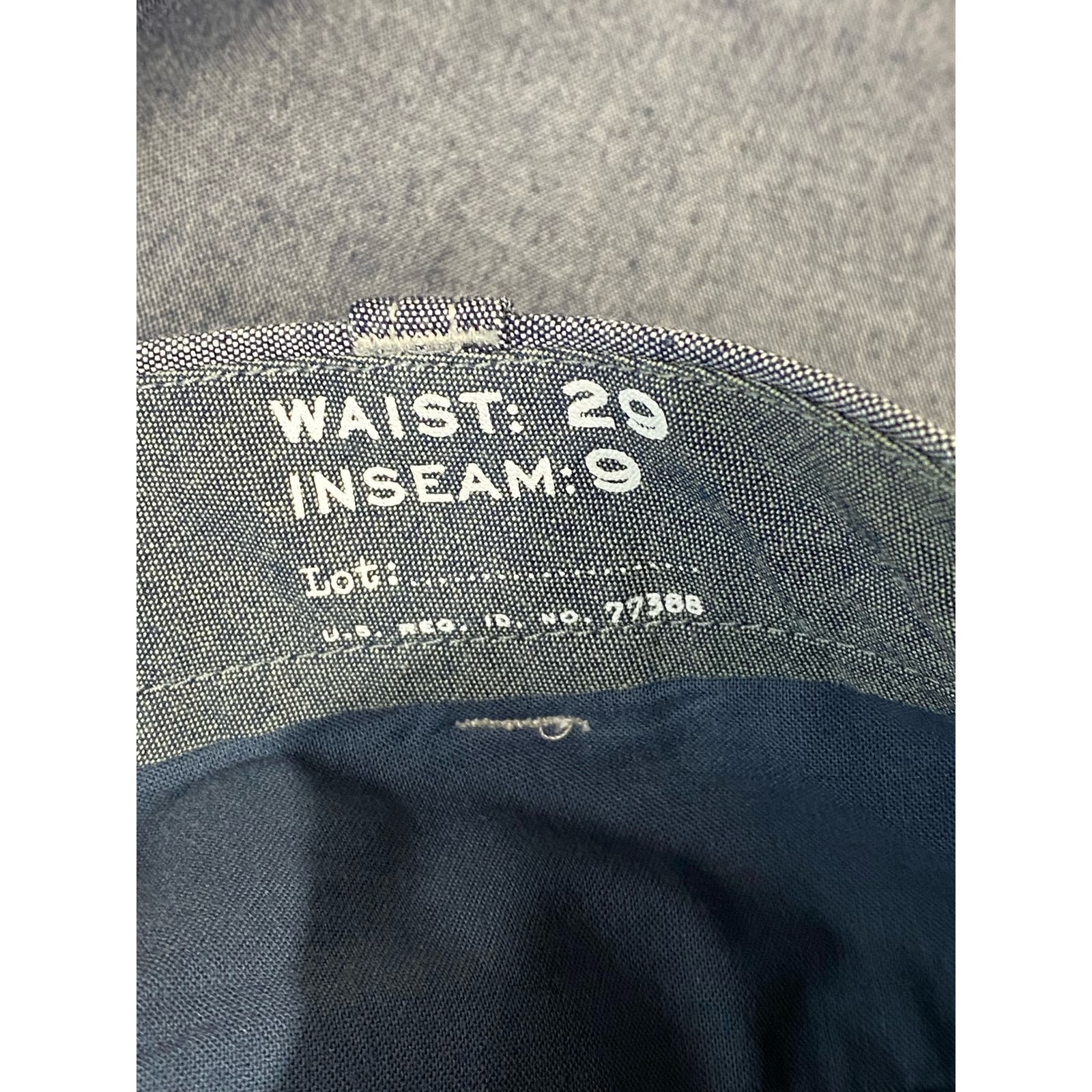 J.CREW Men's Dark Gray Chambray Stretch 9" Chino Shorts SZ 29