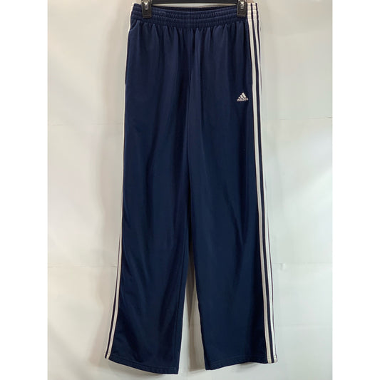 ADIDAS Men's Navy Three-Stripe Elastic Waist Pull-On Relaxed Fit Track Pant SZ M