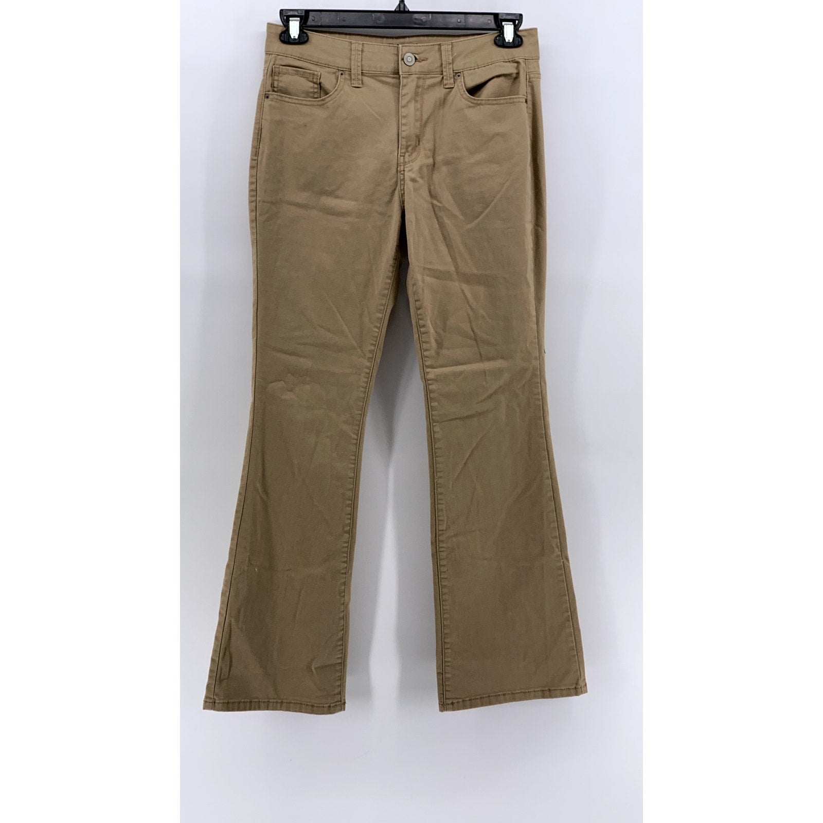 NO BOUNDARIES Women Juniors' Tan Mid-Rise Bootcut Jeans SZ 11
